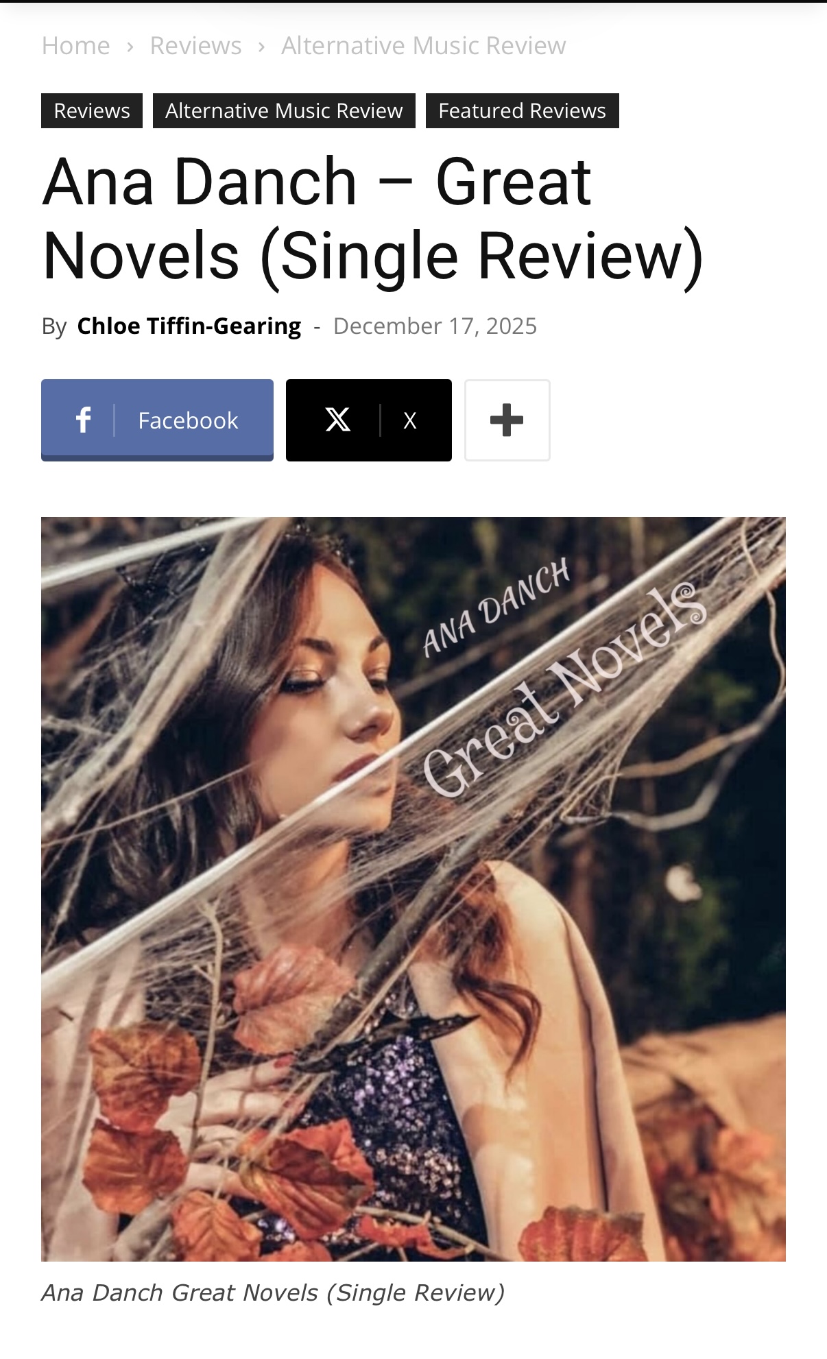 Music Review World – Great Novels Review – Ana Danch (2025)